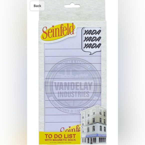 Seinfeld To Do List Notepad by Paladone - Picture 4 of 5